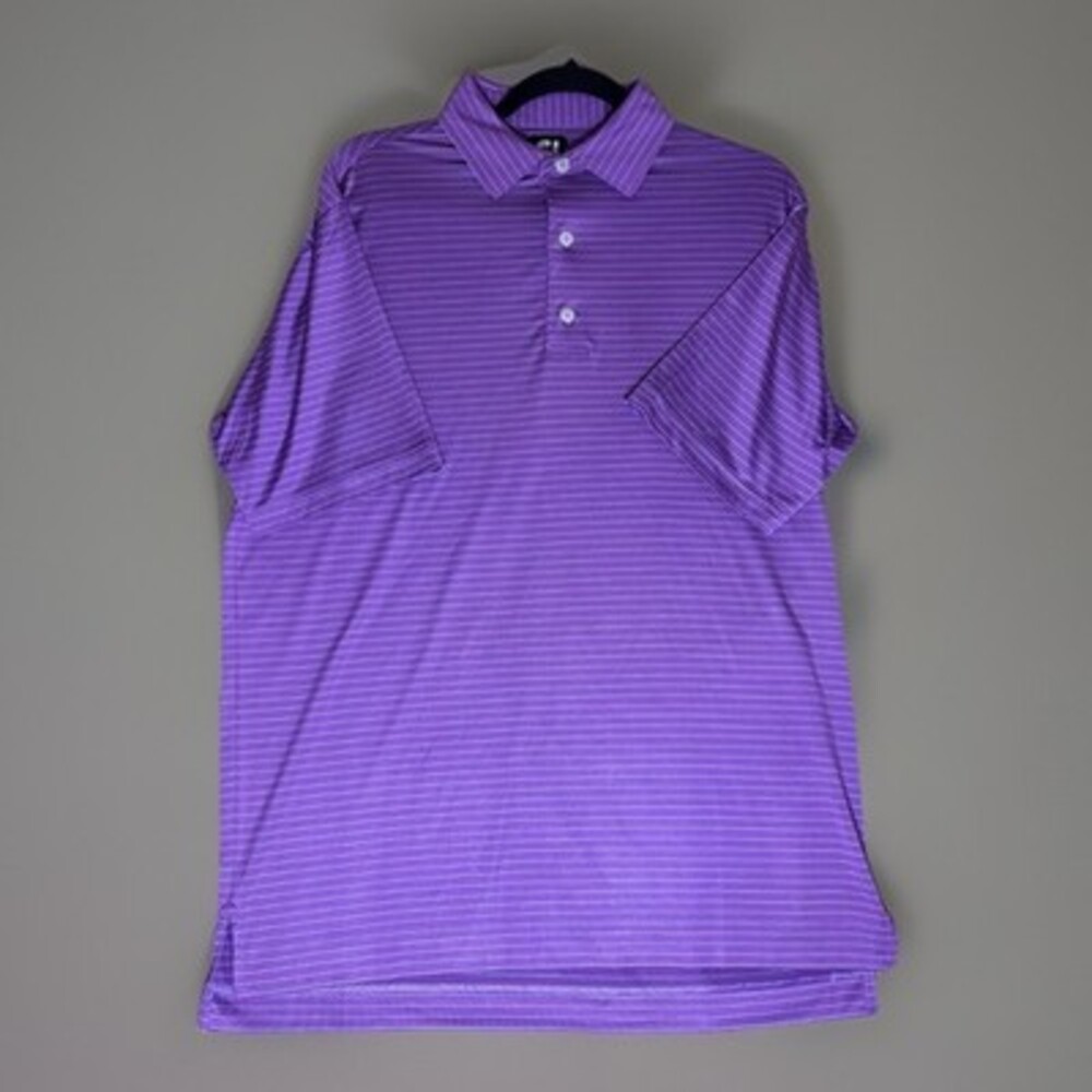 FootJoy Shirt Mens Size XL Purple Golf Polo Performance UV Wicked Active Wear